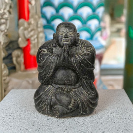 SEDA Moine assis Obèse 22 cm light - Décoration statue