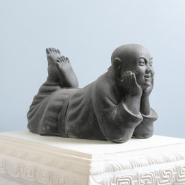 SEDA Moine couché 40 cm  - Décoration statue