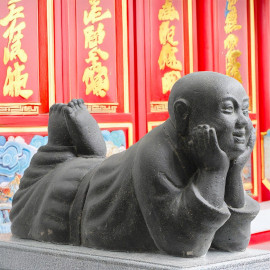 SEDA Moine couché 80 cm  - Décoration statue