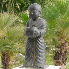 SEDA Moine debout avec pot pour Bougie 60 cm  - Décoration statue