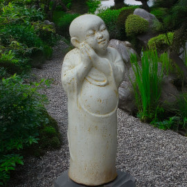 SEDA Moine debout 80 cm White - Décoration statue