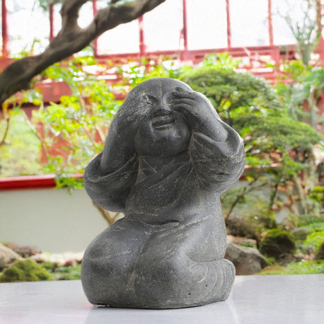 SEDA Moine 40 cm yeux - Décoration statue