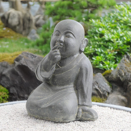 SEDA Moine 40 cm bouche - Décoration statue