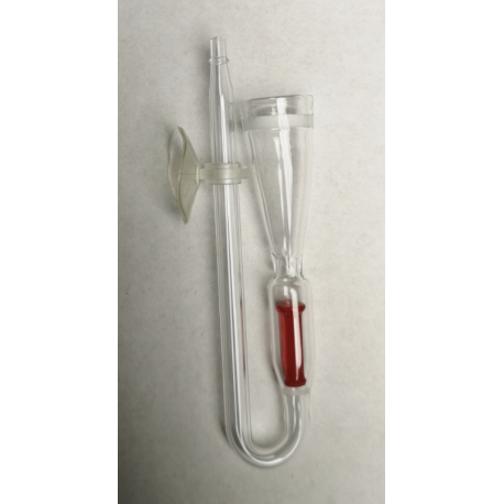 Aquaplante Diffuseur + anti retour de CO2 en verre BZ-GD-24 - Diffuseur CO2 pour aquarium