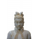 SEDA Guerrier Chinois debout Blanc 160cm - Décoration statue