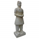 SEDA Guerrier Chinois debout blanc 175cm - Décoration statue