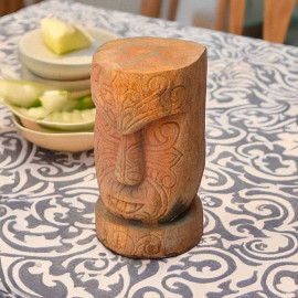 SEDA Tiki Maori Head 30 cm - Décoration en bois