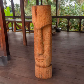 SEDA Tiki Maori Head 100 cm - Décoration en bois