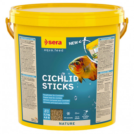 Sera Cichlids Sticks nature 10L