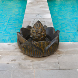 SEDA Fontaine Lotus 60cm - Décoration statue