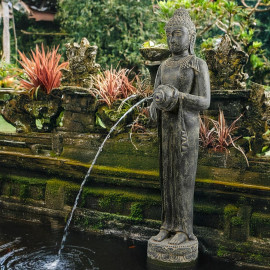 SEDA Bouddha debout 150cm Fontaine - Décoration statue