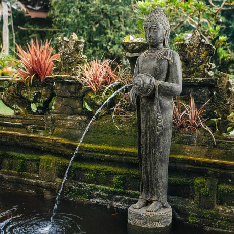 SEDA Bouddha debout 150cm Fontaine - Décoration statue