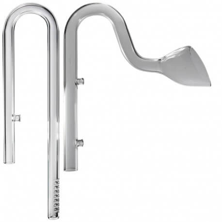 Aquaplante Lily Pipe 16/22mm Entrée + Sortie - canne d'aspiration et de rejet pour filtre externe d'aquarium