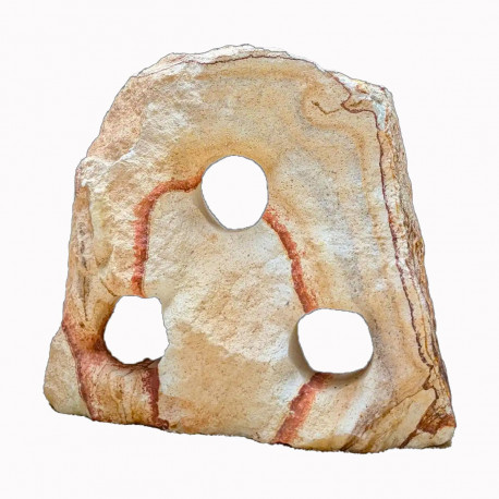 Rainbow Rock 3 trous - Roche Décorative pour Aquarium