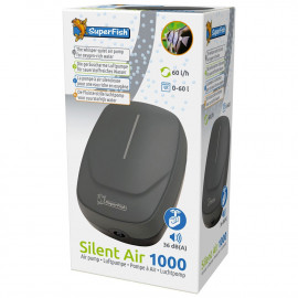 SUPERFISH Silent Air 1000 - Pompe à air silencieuse aquarium