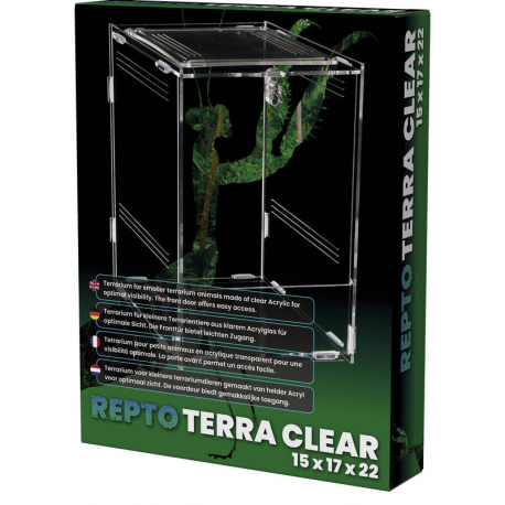 REPTO Terra Clear 15x17x22 - Terrarium compact