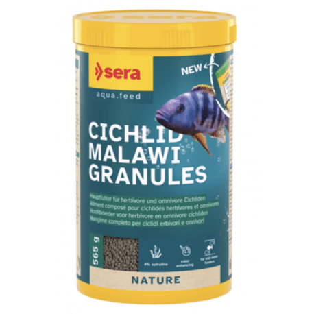 SERA Cichlid Malawi Granules 1000ML - Nourriture cichlidés Malawi