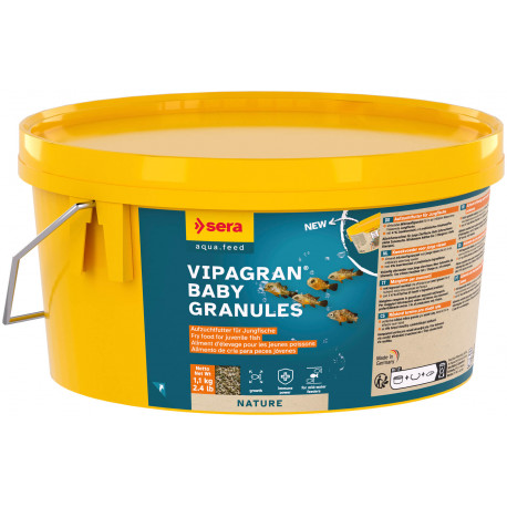 Sera Vipagran Baby granulés 2,2L - Nourriture jeunes poissons tropicaux