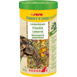 SERA Flowers'n'Loops Nature 1000ml - Friandise naturelle tortue