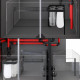 Red Sea Reefer™ 350 G3 noir (Aquarium + meuble)