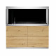 Oase HighLine Optiwhite 400 Wild Oak - Ensemble aquarium