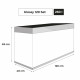 AQUAEL glossy st 120 gris - Ensemble aquarium + meuble