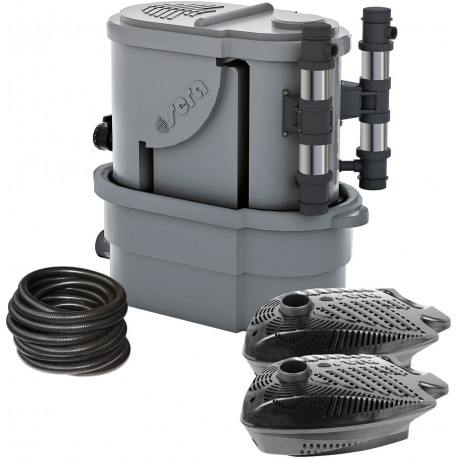 SERA Koi Professional 24000 – Kit complet pompe PP 12000 ×2 + UV-C 55W ×2