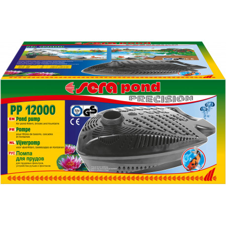 Pompe bassin Sera Pond PP 12000 avec corbeille protection 11600 litres heure