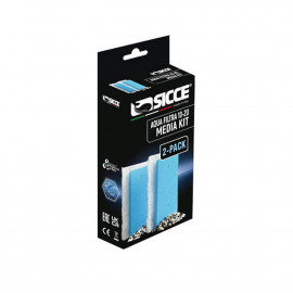 SICCE Aqua filtra 10-20 Media Kit x 2 - Masses de filtration de remplacement