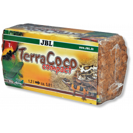 JBL TerraCoco Compact 500g bloc compresse substrat noix de coco pour terrarium