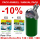 Pack annuel d'entretien EHEIM Ecco Pro avec 6 kits mousse et 6 boites de charbon actif - reduction 10%
