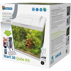 Superfish Start 30 Qube Kit Blanc - Aquarium équipé