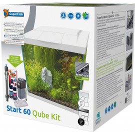 Superfish Start 60 Qube Kit Blanc - Aquarium équipé