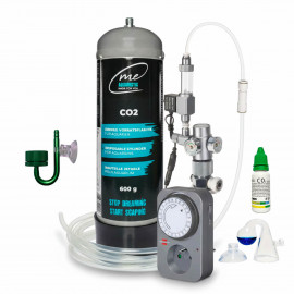 Aquaplante Kit CO2 Complet Electrovanne 600g - Diffuseur Aluminium Vert