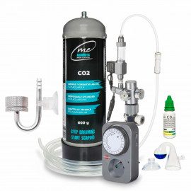 Aquaplante Kit CO2 Complet Électrovanne 600g - Diffuseur Inox