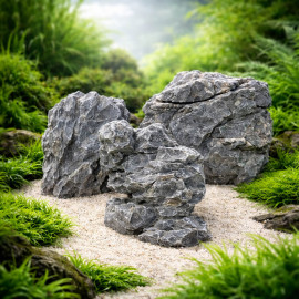Aquaplante Landscape Seiryu Stone roche naturelle gris-bleute pour aquascaping