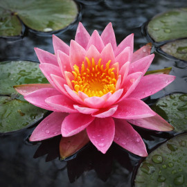 Nymphaea rose Arey POT DE 11cm - Nénuphar Plante de bassin