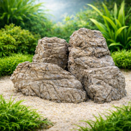 Grey Mountain roche naturelle grise pour aquascaping et décoration aquarium