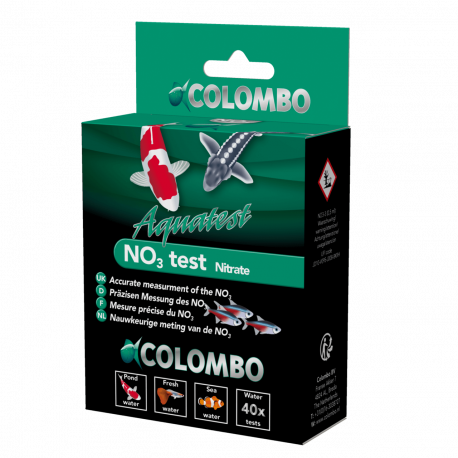 Test Colombo NO3 Nitrate en gouttes pour aquarium - kit complet 40 mesures