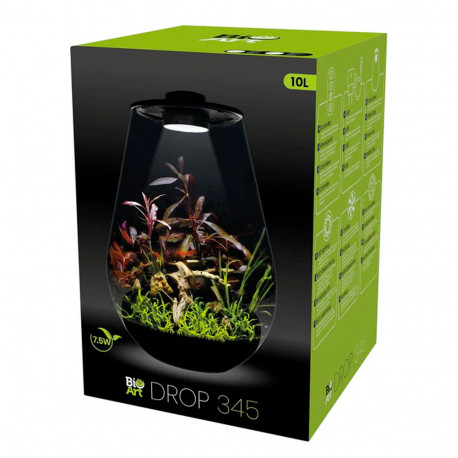 Bioart drop 345 black - MINI TERRARIUM WABI-KUSA DÉCORATION D'INTÉRIEUR
