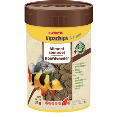 Sera Vipachips wafer 100ml - Nourriture poissons de fond