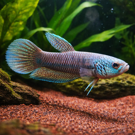 Betta sp. Antuta couple, incubateur buccal paternel du complexe unimaculata