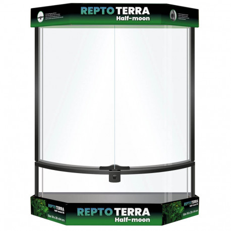 REPTO Terra HalfMoon 56 x 28 x 64 cm - Terrarium Panoramique
