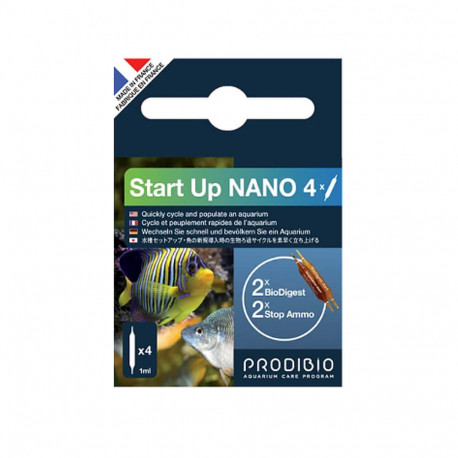 PRODIBIO Start Up NANO 4 Ampoules - Bactéries de démarrage