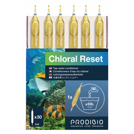 PRODIBIO Chloral Reset 30 Ampoules - Conditionneur d'eau