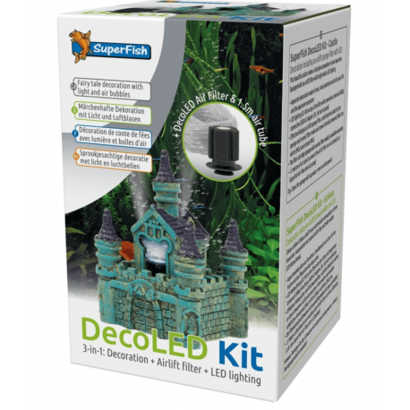 SUPERFISH DECO LED Kit Castle - Décoration aquarium