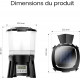 Dimensions du distributeur automatique Sunsun CFF-206 : 252 x 333 x 418 mm