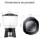 Dimensions du distributeur automatique Sunsun CFF-212 : 308 x 388 x 470 mm