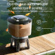 Distributeur automatique solaire Sunsun CFF-212 IP44 avec prise adaptateur secteur optionnel