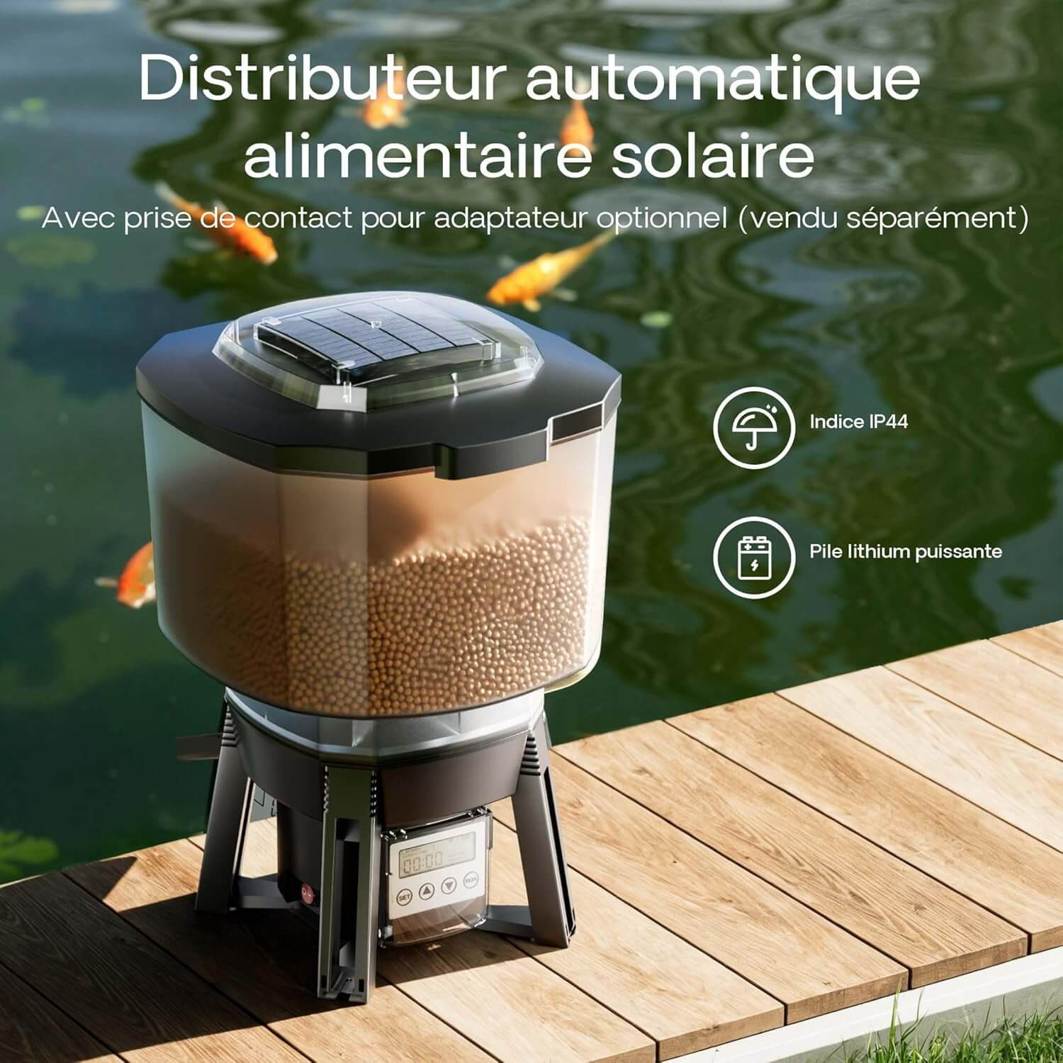 Réservoir transparent 12 litres avec fil rotatif anti-blocage Sunsun CFF-212